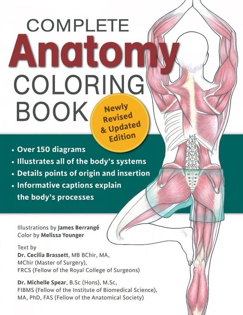 Complete Anatomy Coloring Book, Newly Revised and Updated Edition 2nd New edition kaina ir informacija | Ekonomikos knygos | pigu.lt