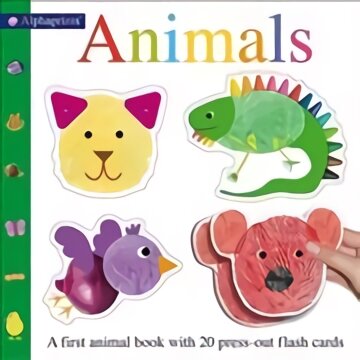 Alphaprint Animals Flashcard Book kaina ir informacija | Knygos mažiesiems | pigu.lt