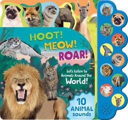 Hoot! Meow! Roar!: Let's Listen to the Animals Around the World! цена и информация | Книги для самых маленьких | pigu.lt