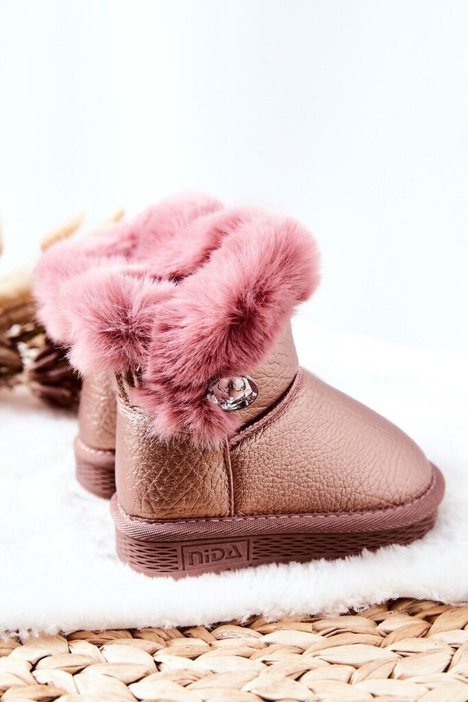 Sniego batai mergaitėms Bessie Bsb18086.1274, rožiniai kaina ir informacija | Žieminiai batai vaikams | pigu.lt