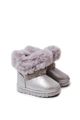 Sniego batai su kubiniu cirkonio oksidu vaikams BSB18572 kaina ir informacija | Bateliai vaikams | pigu.lt