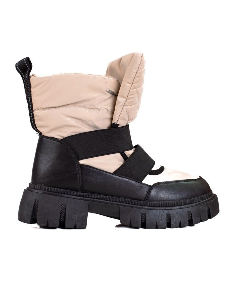 Sniego batai moterims POL79222, rudi kaina ir informacija | Aulinukai, ilgaauliai batai moterims | pigu.lt