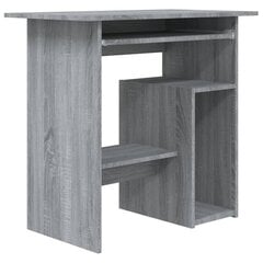 Rašomasis stalas, pilkos ąžuolo, 80x45x74cm, mediena kaina ir informacija | Kompiuteriniai, rašomieji stalai | pigu.lt