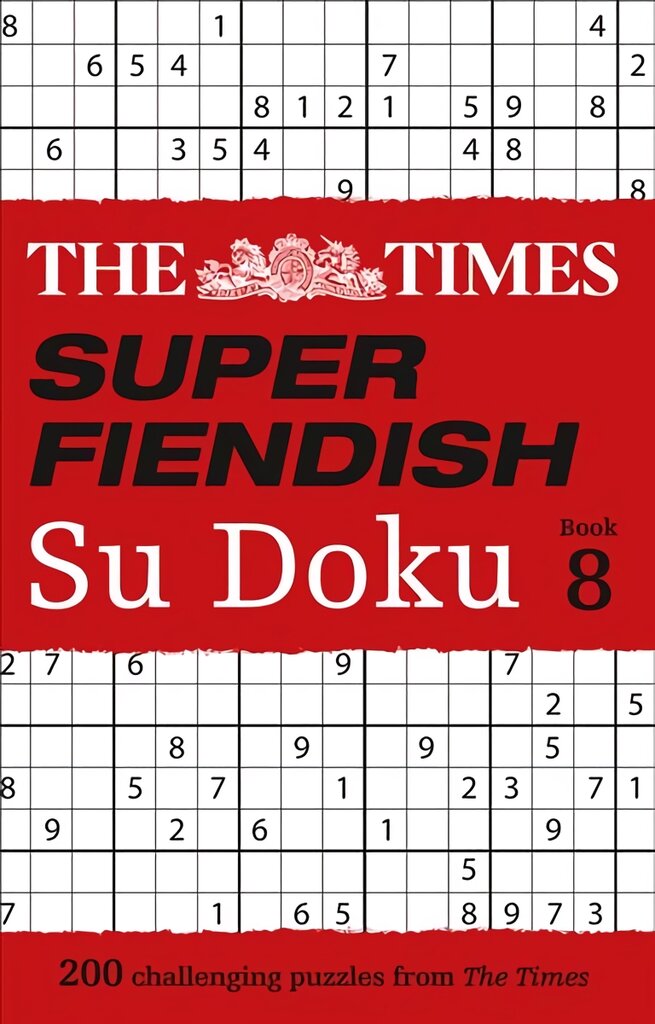 Times Super Fiendish Su Doku Book 8: 200 Challenging Puzzles kaina ir informacija | Knygos apie sveiką gyvenseną ir mitybą | pigu.lt