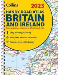 2023 Collins Handy Road Atlas Britain and Ireland (A5 Spiral) kaina ir informacija | Kelionių vadovai, aprašymai | pigu.lt