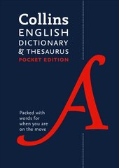 English Pocket Dictionary and Thesaurus: The Perfect Portable Dictionary and Thesaurus 7th Revised edition kaina ir informacija | Užsienio kalbos mokomoji medžiaga | pigu.lt