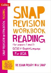 AQA GCSE 9-1 English Language Reading (Papers 1 & 2) Workbook: Ideal for Home Learning, 2022 and 2023 Exams цена и информация | Книги для подростков и молодежи | pigu.lt