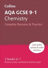 AQA GCSE 9-1 Chemistry All-in-One Complete Revision and Practice: Ideal for Home Learning, 2023 and 2024 Exams edition, AQA GCSE Chemistry All-in-One Revision and Practice kaina ir informacija | Knygos paaugliams ir jaunimui | pigu.lt