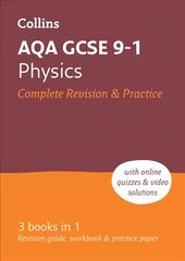 AQA GCSE 9-1 Physics All-in-One Complete Revision and Practice: Ideal for Home Learning, 2023 and 2024 Exams edition, AQA GCSE Physics All-in-One Revision and Practice цена и информация | Книги для подростков  | pigu.lt