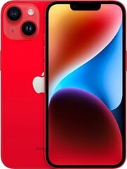 Apple iPhone 14 128GB (PRODUCT)RED MPVA3PX/A kaina ir informacija | Mobilieji telefonai | pigu.lt