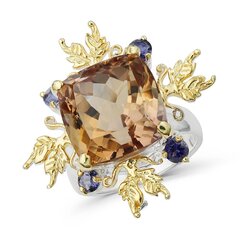 Серебряное (925) кольцо с драгоценными камнями, код f50282 F50282EU-59 цена и информация | Кольца | pigu.lt