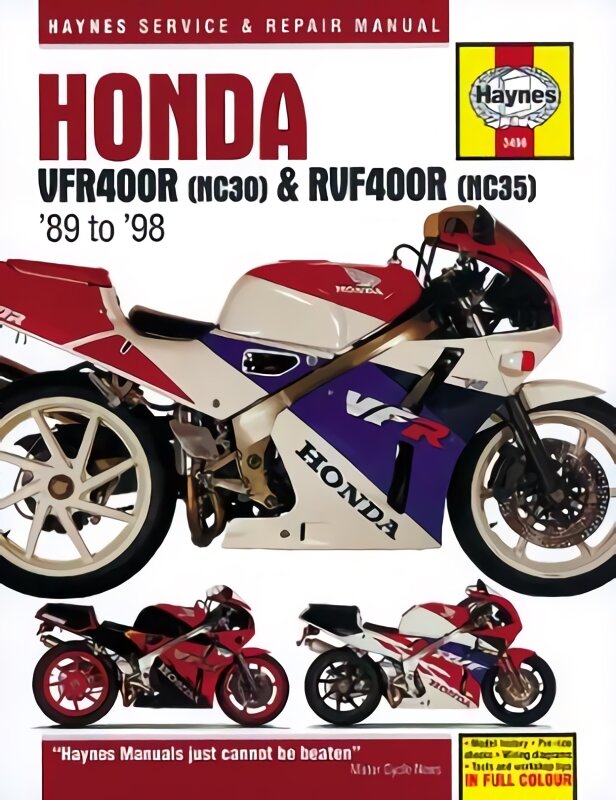 Honda VFR400 & RVF400R (89 - 98) цена и информация | Kelionių vadovai, aprašymai | pigu.lt