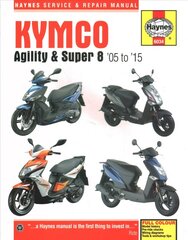 Kymco Agility & Super 8 Scooters (05 - 15): 1995 to 2016 kaina ir informacija | Kelionių vadovai, aprašymai | pigu.lt