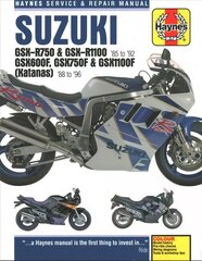 Suzuki GSX-R750 & GSX-R1100, GSX600F, GSX750F & GSX1100F Katanas 86 - 96 kaina ir informacija | Kelionių vadovai, aprašymai | pigu.lt