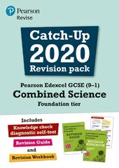 Pearson REVISE Edexcel GCSE (9-1) Combined Science Foundation tier Catch-up   Revision Pack: for home learning, 2022 and 2023 assessments and exams цена и информация | Книги для подростков и молодежи | pigu.lt