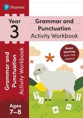 Pearson Learn at Home Grammar & Punctuation Activity Workbook Year 3 kaina ir informacija | Knygos paaugliams ir jaunimui | pigu.lt