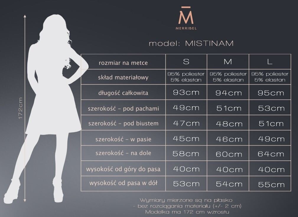 Suknelė moterims Merribel NMP56723, smėlio spalvos цена и информация | Suknelės | pigu.lt
