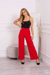 Kelnės moterims LHL21820, raudonos цена и информация | Женские брюки | pigu.lt
