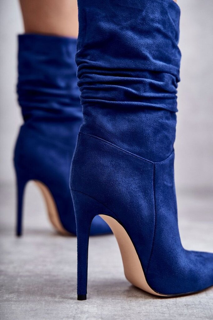 Aukštakulniai batai moterims Laguna BSB21879, mėlyni kaina ir informacija | Aulinukai, ilgaauliai batai moterims | pigu.lt