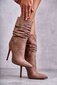Aukštakulniai batai moterims Laguna BSB21883, rudi цена и информация | Aulinukai, ilgaauliai batai moterims | pigu.lt