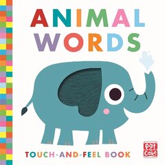 Touch-and-Feel: Animal Words: Board Book kaina ir informacija | Knygos mažiesiems | pigu.lt