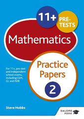 11plus Maths Practice Papers 2: For 11plus, pre-test and independent school exams including CEM, GL and ISEB цена и информация | Книги для подростков и молодежи | pigu.lt
