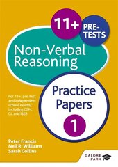 11plus Non-Verbal Reasoning Practice Papers 1: For 11plus, pre-test and independent school exams including CEM, GL and ISEB цена и информация | Книги для подростков и молодежи | pigu.lt