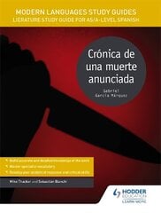 Modern Languages Study Guides: Cronica de una muerte anunciada: Literature Study Guide for AS/A-level Spanish цена и информация | Пособия по изучению иностранных языков | pigu.lt