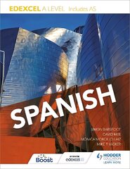 Edexcel A level Spanish (includes AS) kaina ir informacija | Užsienio kalbos mokomoji medžiaga | pigu.lt