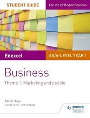 Edexcel AS/A-level Year 1 Business Student Guide: Theme 1: Marketing and people, Theme 1 kaina ir informacija | Ekonomikos knygos | pigu.lt