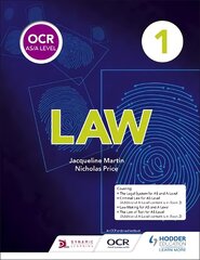 OCR AS/A Level Law Book 1, Book 1 цена и информация | Книги по экономике | pigu.lt