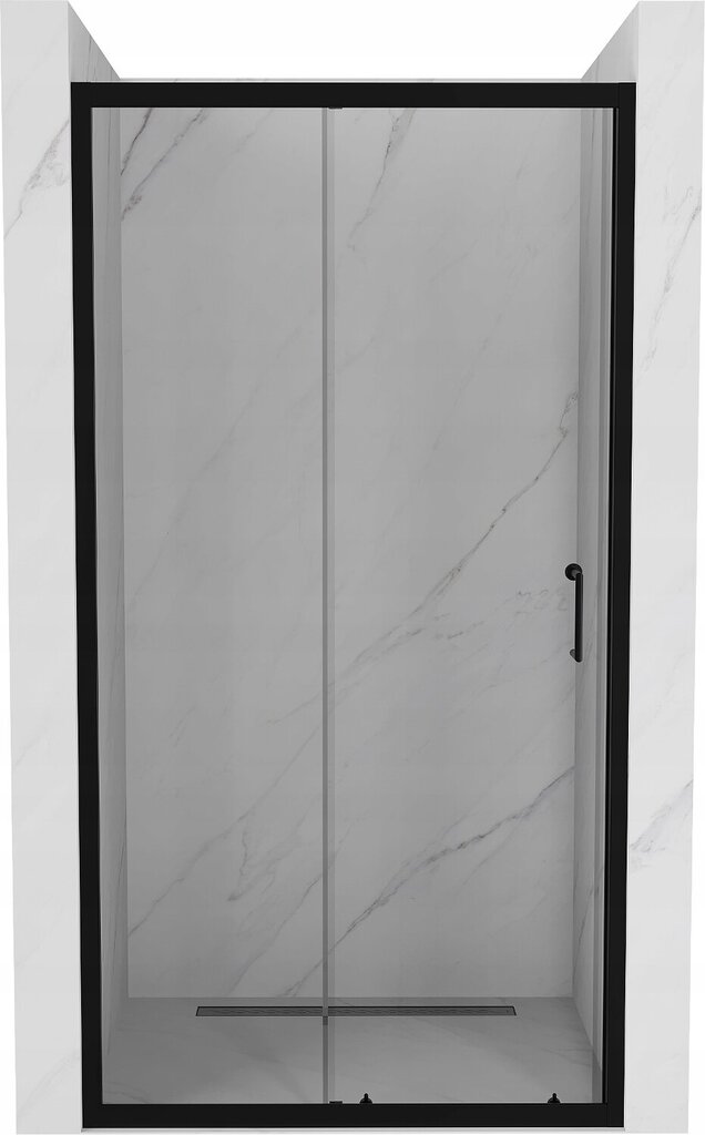 Stumdomos dušo durys Mexen Apia, Black, 135,145,150x190 cm kaina ir informacija | Dušo durys ir sienelės | pigu.lt