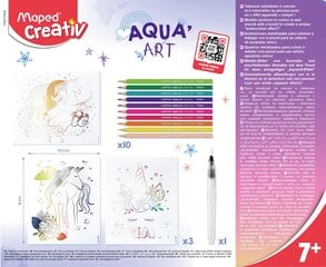 Kūrybinis rinkinys Maped Creativ Aqua Art Unicorns kaina ir informacija | Lavinamieji žaislai | pigu.lt