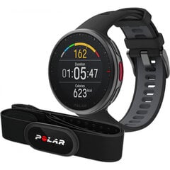 Товар с повреждением. Polar Vantage V2 Black + Polar H10 Heart Monitor Strap цена и информация | Смарт-часы (smartwatch) | pigu.lt