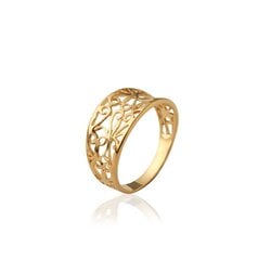Кольцо с золотым покрытием 750°,  ⌀ 21.5,  произведено во Франции цена и информация | Кольца | pigu.lt