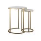 CosmoLiving Amelia Nesting Tables, White Marble kaina ir informacija | Kavos staliukai | pigu.lt