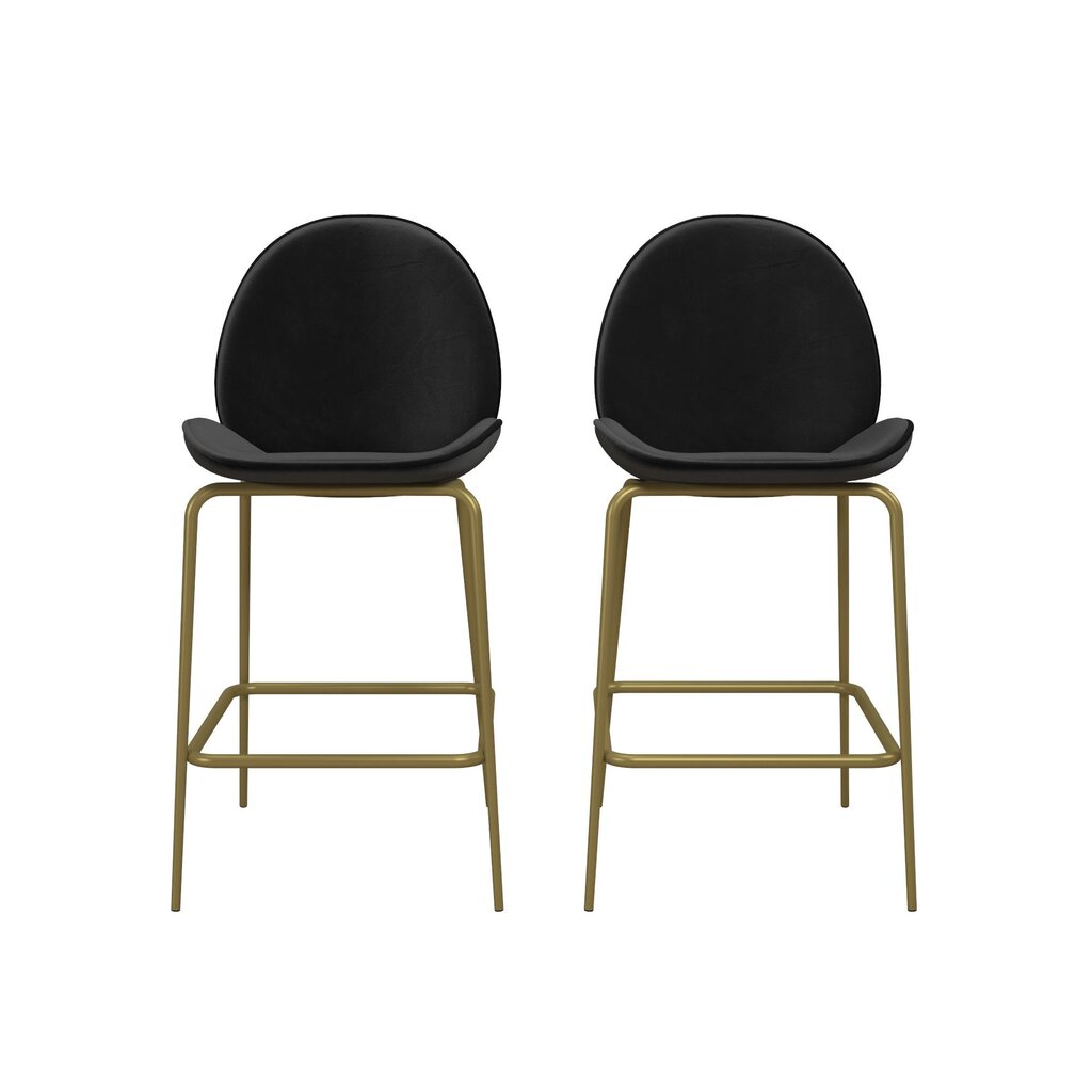 Kėdė CosmoLiving by Cosmopolitan Astor, juoda kaina ir informacija | Virtuvės ir valgomojo kėdės | pigu.lt