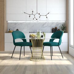 Kėdė CosmoLiving by Cosmopolitan Alexi, žalia kaina ir informacija | Virtuvės ir valgomojo kėdės | pigu.lt