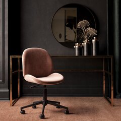 Biuro kėdė CosmoLiving by Cosmopolitan Astor, rožinė kaina ir informacija | Biuro kėdės | pigu.lt