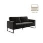 Sofa CosmoLiving by Cosmopolitan Adley, juoda kaina ir informacija | Sofos | pigu.lt