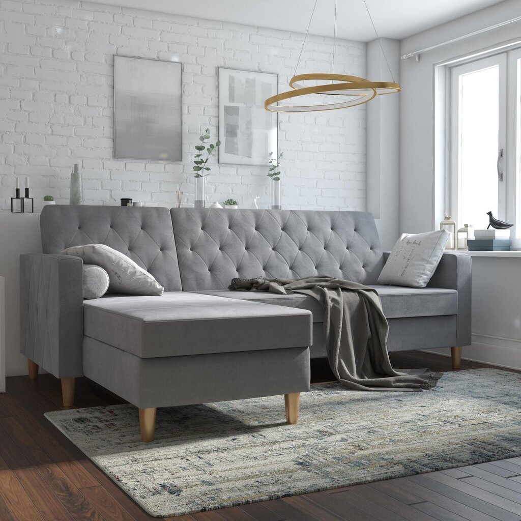 Sofa CosmoLiving by Cosmopolitan Liberty, pilka цена и информация | Sofos | pigu.lt