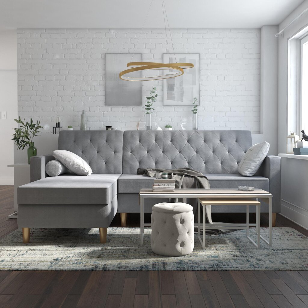 Sofa CosmoLiving by Cosmopolitan Liberty, pilka цена и информация | Sofos | pigu.lt