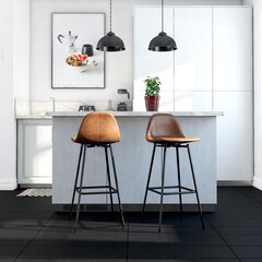 Baro kėdė Dorel Home Calvin, ruda kaina ir informacija | Virtuvės ir valgomojo kėdės | pigu.lt