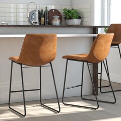 Kėdė Dorel Home Bowden, ruda kaina ir informacija | Virtuvės ir valgomojo kėdės | pigu.lt