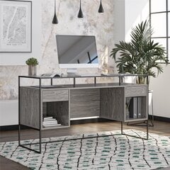Письменный стол Dorel Home Camley, серый цена и информация | Компьютерные, письменные столы | pigu.lt