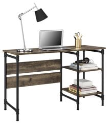 Письменный стол Dorel Home Carter, коричневый цена и информация | Компьютерные, письменные столы | pigu.lt