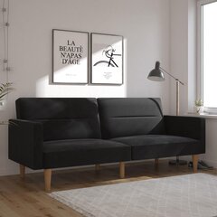 Sofa Dorel Home Channel, juoda kaina ir informacija | Sofos | pigu.lt