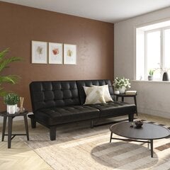Sofa Dorel Home, juoda kaina ir informacija | Sofos | pigu.lt