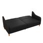 Sofa Dorel Home Jasper, juoda kaina ir informacija | Sofos | pigu.lt