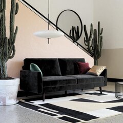 Sofa Dorel Home Jasper, juoda kaina ir informacija | Sofos | pigu.lt